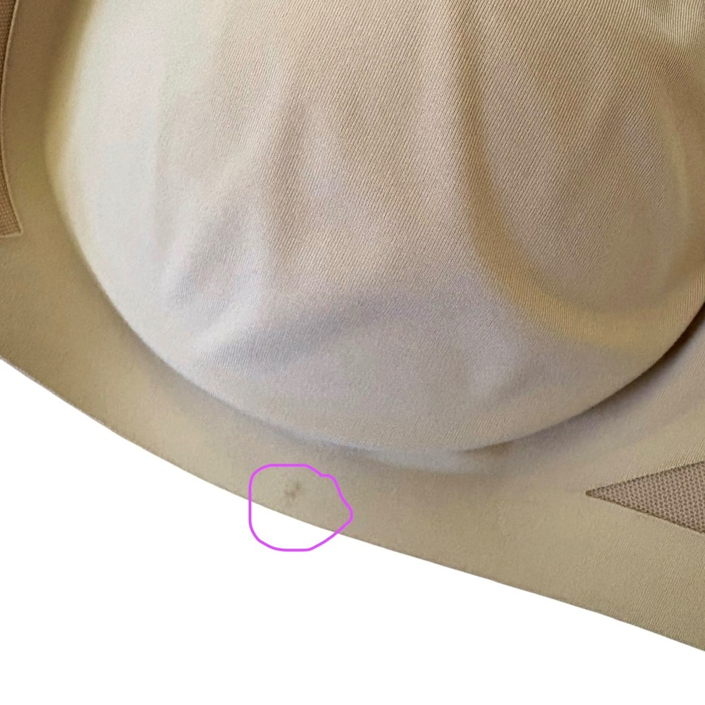 Honeylove Womens Crossover Bra Sand Beige Wireless Support 1X 40C/D LWBR0302V3 - Picture 2 of 7